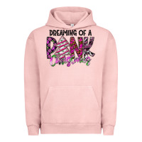 Pigment Salmon Dreaming Of A Pink Christmas Urban Hoodie - CowhideDigitalArt