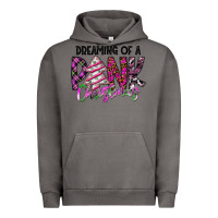 Pigment Tornado Dreaming Of A Pink Christmas Urban Hoodie - CowhideDigitalArt