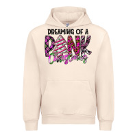 Sandshell Dreaming Of A Pink Christmas Urban Hoodie - CowhideDigitalArt