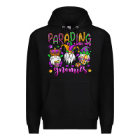 Black parading with my gnomies Premium Hoodie - OliviaCreatesArt