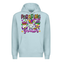 Blue Mist parading with my gnomies Premium Hoodie - OliviaCreatesArt