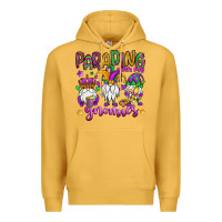 Mustard parading with my gnomies Premium Hoodie - OliviaCreatesArt