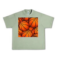 Oil Green basketball seamless pattern Urban Heavy Tee - BundleAndBundleShop
