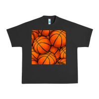 Pigment Black basketball seamless pattern Urban Heavy Tee - BundleAndBundleShop
