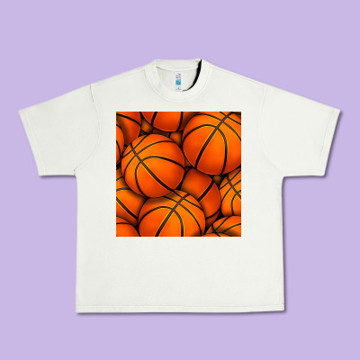 Basketball Seamless Pattern Urban Heavy Tee Designed By Bundleandbundleshop