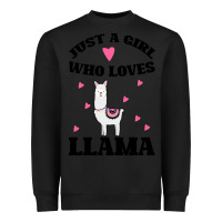 Black Llama Just A Girl Who Loves Llamas Heavyweight Sweatshirt - Bettercallsaul