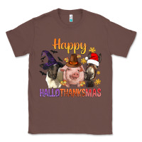 Chestnut Happy Hallothanksmas Farm Animal Classic Tee - BundleAndBundleShop