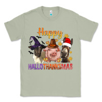 Matcha Happy Hallothanksmas Farm Animal Classic Tee - BundleAndBundleShop