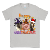 Moon Dust Happy Hallothanksmas Farm Animal Classic Tee - BundleAndBundleShop