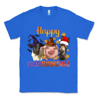 True Royal Happy Hallothanksmas Farm Animal Classic Tee - BundleAndBundleShop
