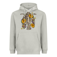 Moon Dust Mardi Gras chest sunflowers skeleton Heavyweight Hoodie - FaDigitalArtStudio
