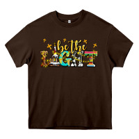 Chocolate Brown be the light Heavy Core Tee - AdoDesignShop