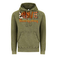 Vintage Olive love thanksgiving with turkey bbs Vintage Hoodie - BundleAndBundleShop