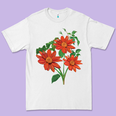 Tithonia Fiesta Del Sol Sunflower Premium Tee Designed By Lillyallendesigns