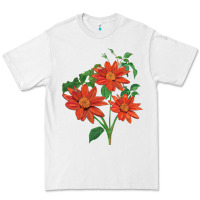 White tithonia fiesta del sol sunflower Premium Tee - LillyAllenDesigns