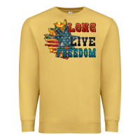 Antique Gold Long live freedom Premium Sweatshirt - FaDigitalArtStudio