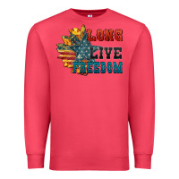 Cardinal Long live freedom Premium Sweatshirt - FaDigitalArtStudio
