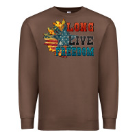 Chestnut Long live freedom Premium Sweatshirt - FaDigitalArtStudio