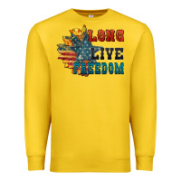 Lemon Long live freedom Premium Sweatshirt - FaDigitalArtStudio