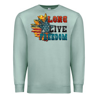 Seafoam Long live freedom Premium Sweatshirt - FaDigitalArtStudio