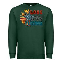 Sports Green Long live freedom Premium Sweatshirt - FaDigitalArtStudio