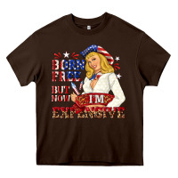 Chocolate Brown born free but now im expensive Heavy Core Tee - NancyCooperArtShop