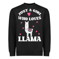 Black Llama Just A Girl Who Loves Llamas Heavyweight Sweatshirt - Bettercallsaul
