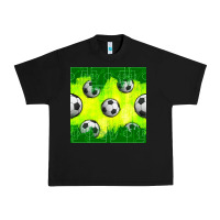 Soccer Balls With Field  And Tactics Seamless Pattern Urban Heavy Tee | Teevron