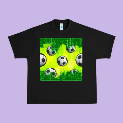 Soccer Balls With Field  And Tactics Seamless Pattern Urban Heavy Tee Designed By Bundleandbundleshop