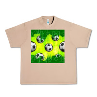 Burro soccer balls with field  and tactics seamless pattern Urban Heavy Tee - BundleAndBundleShop