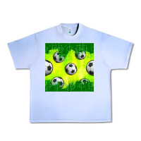 Grape Ice soccer balls with field  and tactics seamless pattern Urban Heavy Tee - BundleAndBundleShop