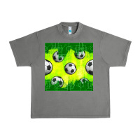 Tornado soccer balls with field  and tactics seamless pattern Urban Heavy Tee - BundleAndBundleShop