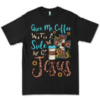 Black give me coffee with a side of jesus Premium Tee - JahusDesignShop