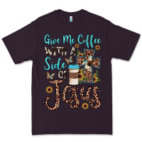 Plum give me coffee with a side of jesus Premium Tee - JahusDesignShop
