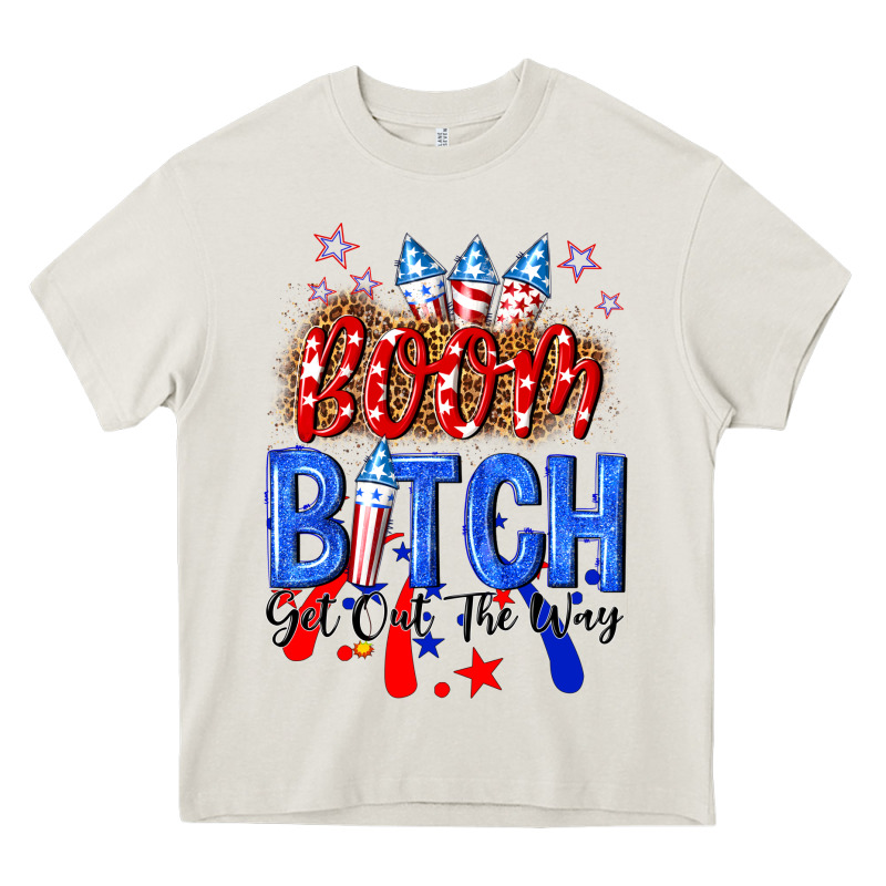 Boom Bitch Get Out The Way Heavy Core Tee by NancyCooperArtShop | Teevron