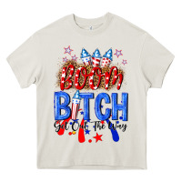 Cream boom bitch get out the way Heavy Core Tee - NancyCooperArtShop