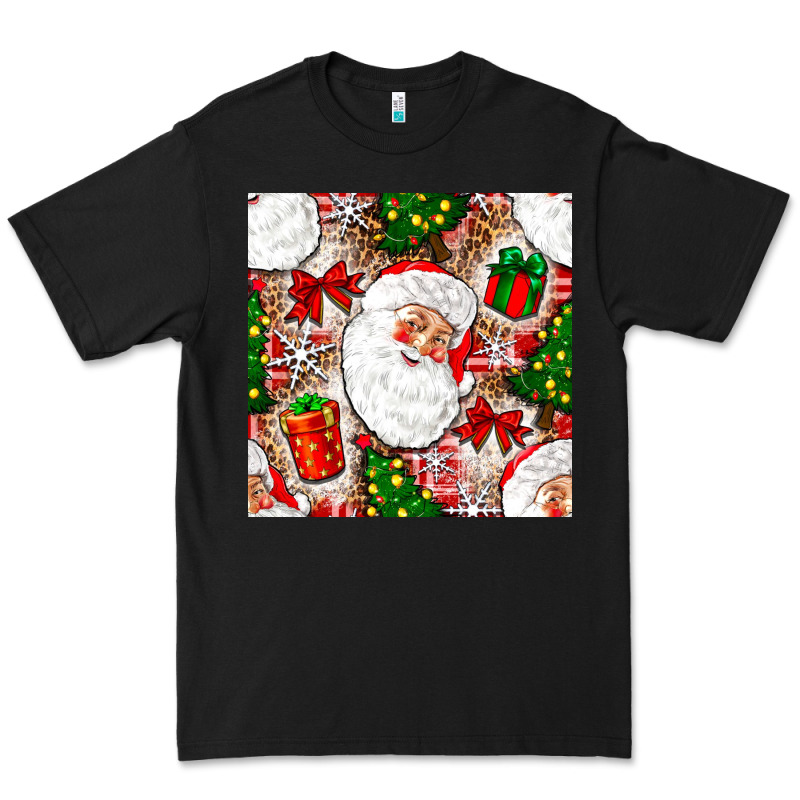 Christmas Santa Claus And Gift Box Premium Tee by NancyCooperArtShop | Teevron
