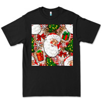 Black Christmas Santa Claus and gift box Premium Tee - NancyCooperArtShop