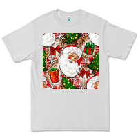Dove Grey Christmas Santa Claus and gift box Premium Tee - NancyCooperArtShop