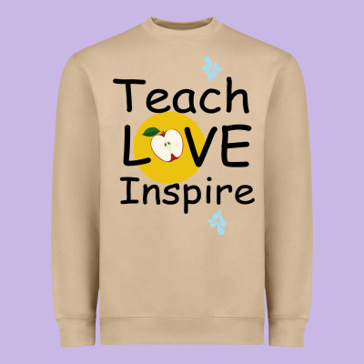 Teach Love Inspire Heavyweight Sweatshirt Designed By Bettercallsaul