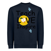 Navy Teach Love Inspire Heavyweight Sweatshirt - Bettercallsaul