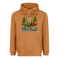 Meerkat I Am A Simple Woman Camping Frappe Heavyweight Hoodie - FaDigitalArtStudio