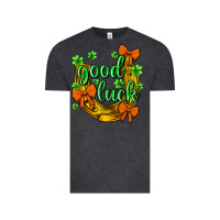 Vintage Black St.Patrick's Good Luck Vintage Tee - BundleAndBundleShop
