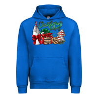 Cobalt Christmas Vibes Urban Hoodie - CowhideDigitalArt