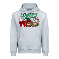 Heather Grey Christmas Vibes Urban Hoodie - CowhideDigitalArt