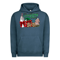 Pigment Midnight Navy Christmas Vibes Urban Hoodie - CowhideDigitalArt