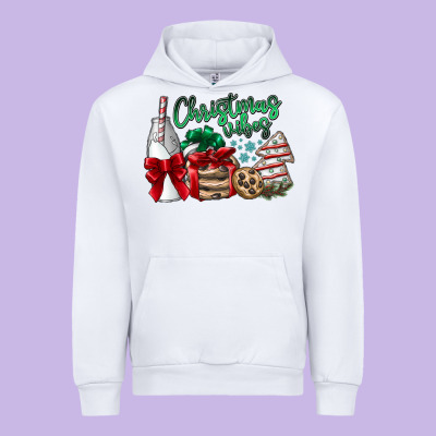 Christmas Vibes Urban Hoodie Designed By Cowhidedigitalart