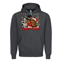 Smoke herd it was christmas Zipper Hoodie - CowGirlArtShop