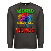 Smoke The world needs all kinds of minds Premium Sweatshirt - FaDigitalArtStudio