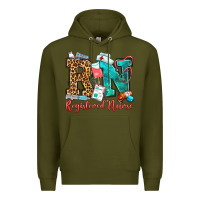 Army Green registered nurse Premium Hoodie - OliviaCreatesArt